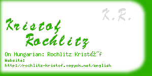 kristof rochlitz business card